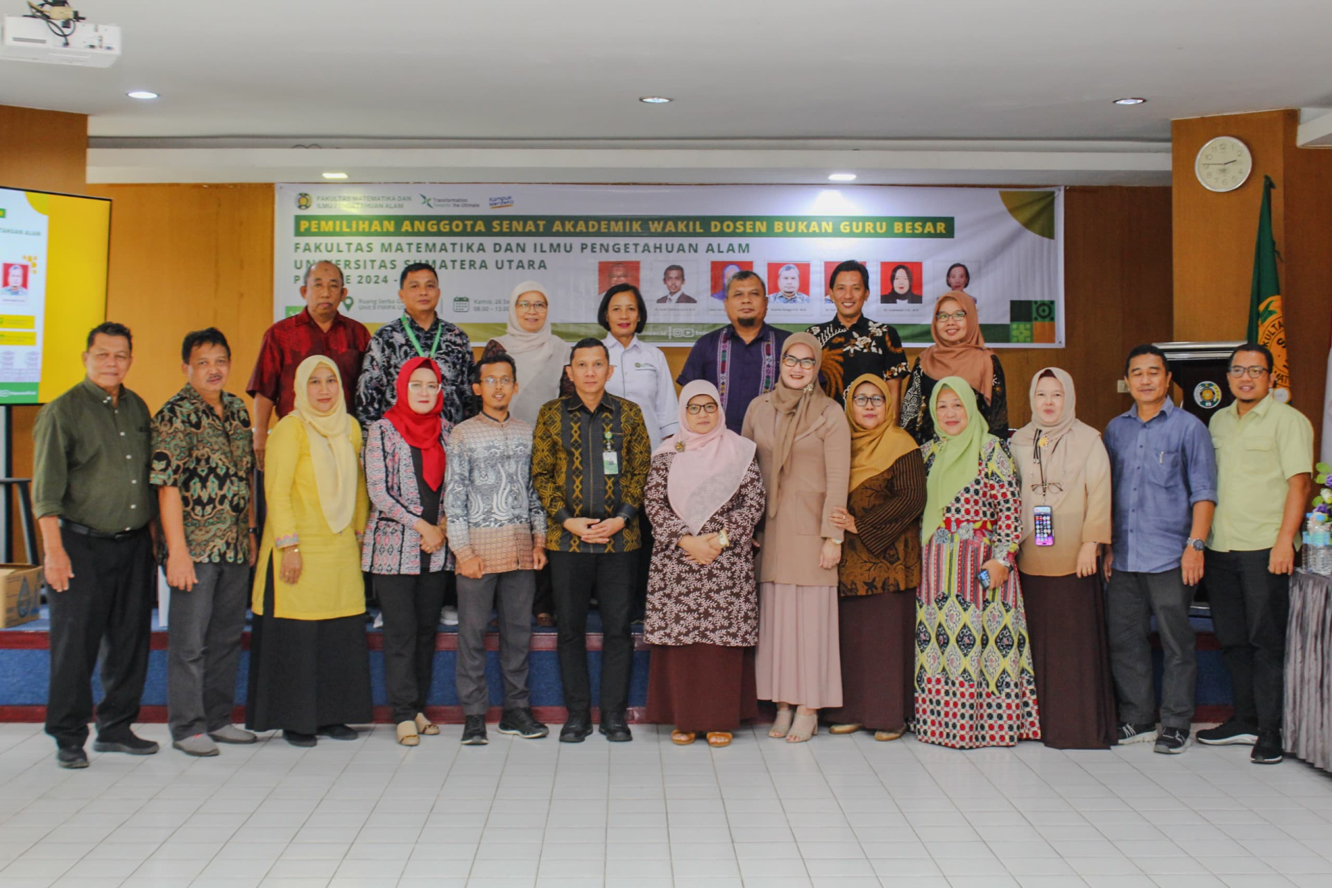 Pemilihan Anggota Senat Akademik Wakil Dosen Bukan Guru Besar FMIPA USU Periode 2024-2029